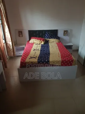 4and Half by 6 Bed Frame, 3 Face Wardrobe and Dressing Mirror