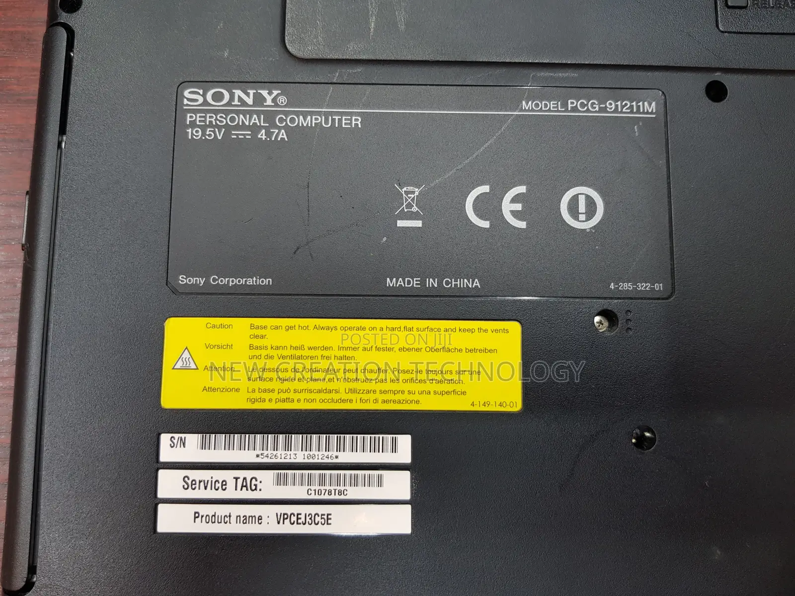 Laptop Sony 8GB Intel Core I3 SSD 128GB