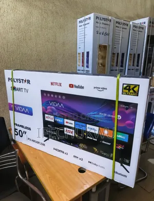 Original Polystar Tv 50" 4kuhd Smart Netflix Youtube Bluetooth Usb E