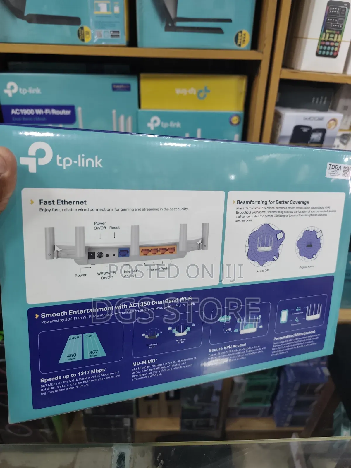 Tp Link Ac1350 Wi-Fi Router Dual Archer C60