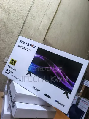 Original Polystar 32" Smart Tv Hd Ready Frameless Bluetooth Netflix