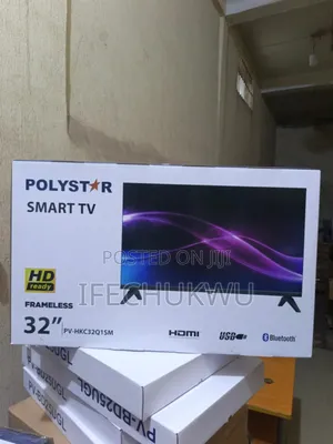 Original Polystar 32" Smart Tv Hd Ready Frameless Bluetooth Netflix
