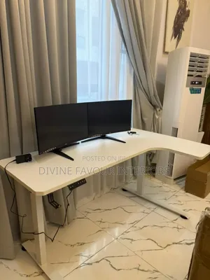 Electric Adjustable Desk L Shape 1.6m