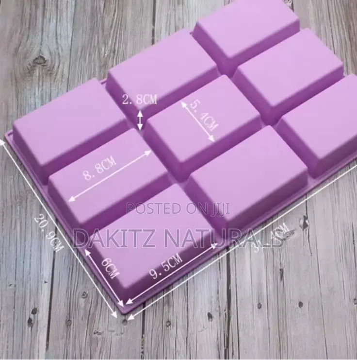 Silicone Mould 9 Cavities Rectangular Shape