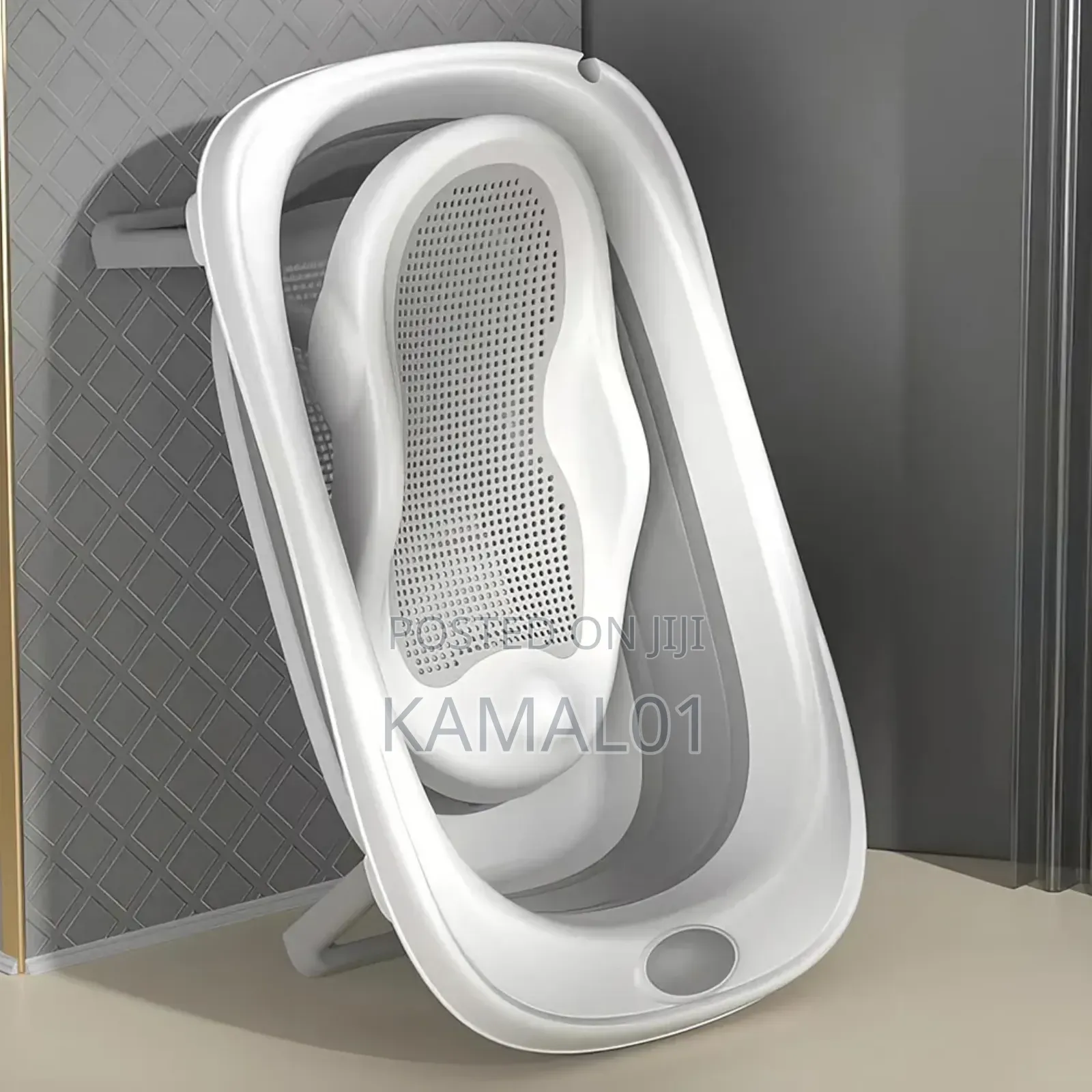 5 in 1 Newborn Toddler Foldable Bathtub With Silicone Baby Bather