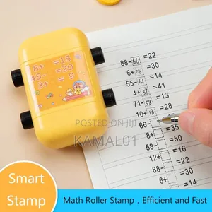 Reusable Math Roller Stamp,Addition and Subtraction Roller Stamp Math