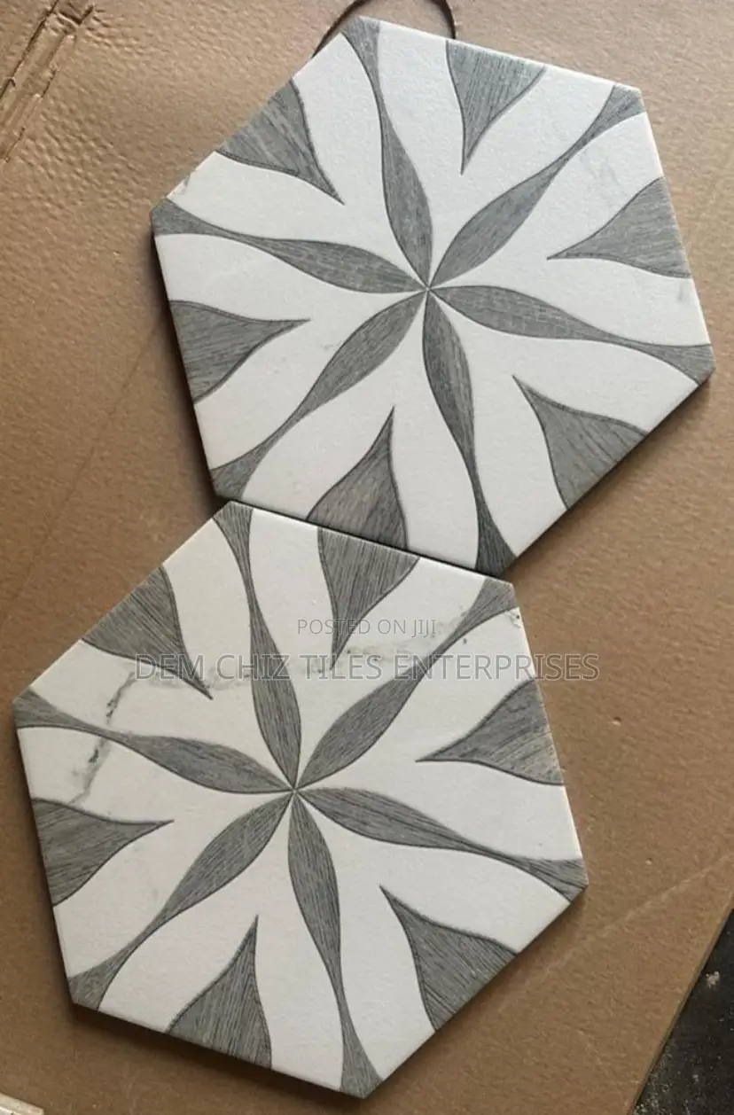 Llama Flower Hexagon Tiles
