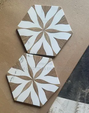 Llama Flower Loire Hexagon Tiles