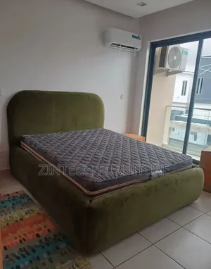 Green Color Four and Half by Six Bed Frame