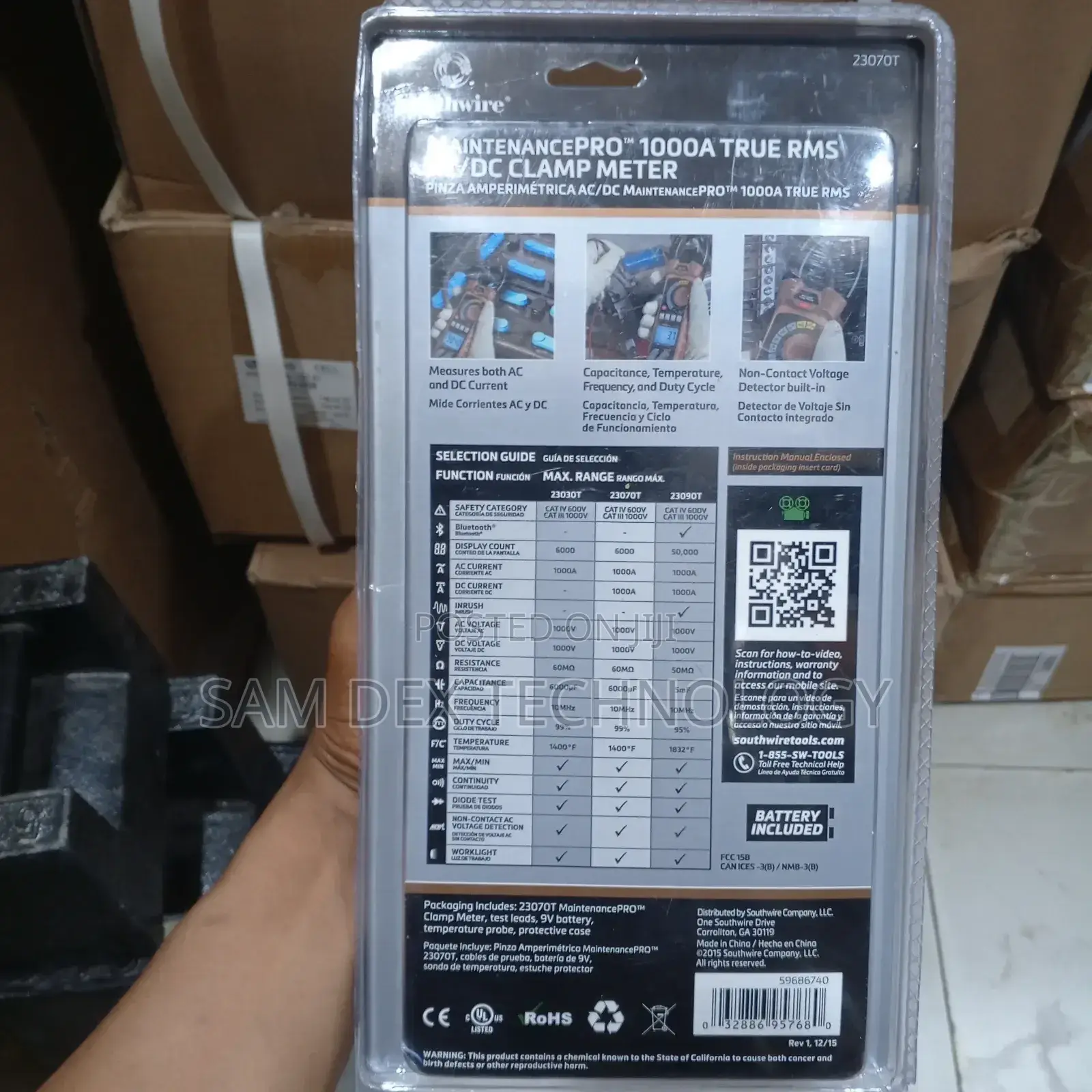 Southwire 23070t Digital Clamp Meter
