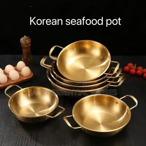 Stainless Steel Golden Sea Food Pot