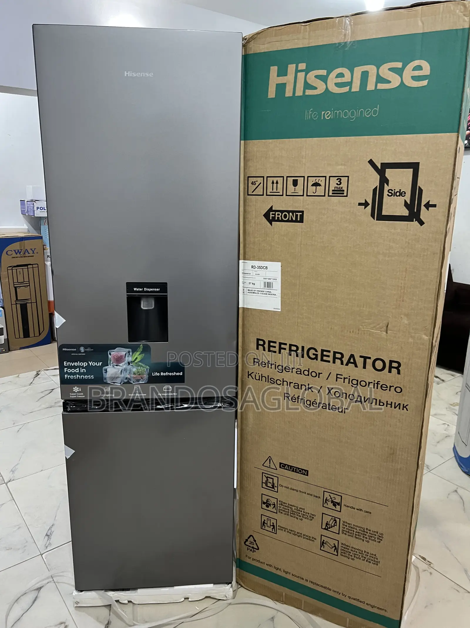Hisense 264l Bottom Freezer Fridge – Ref 35dcb-Rd Energy Saving