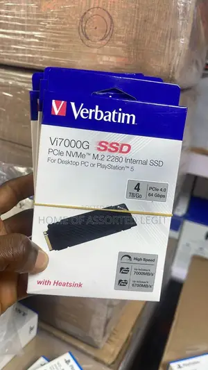 Verbatim Vi7000g SSD 4tb With Heat Sink Ps5 Internal Memory Is