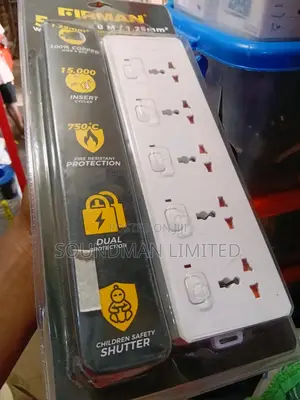 Original Firman Extension Socket (Heavy Duty) 5 Way Surge Protector