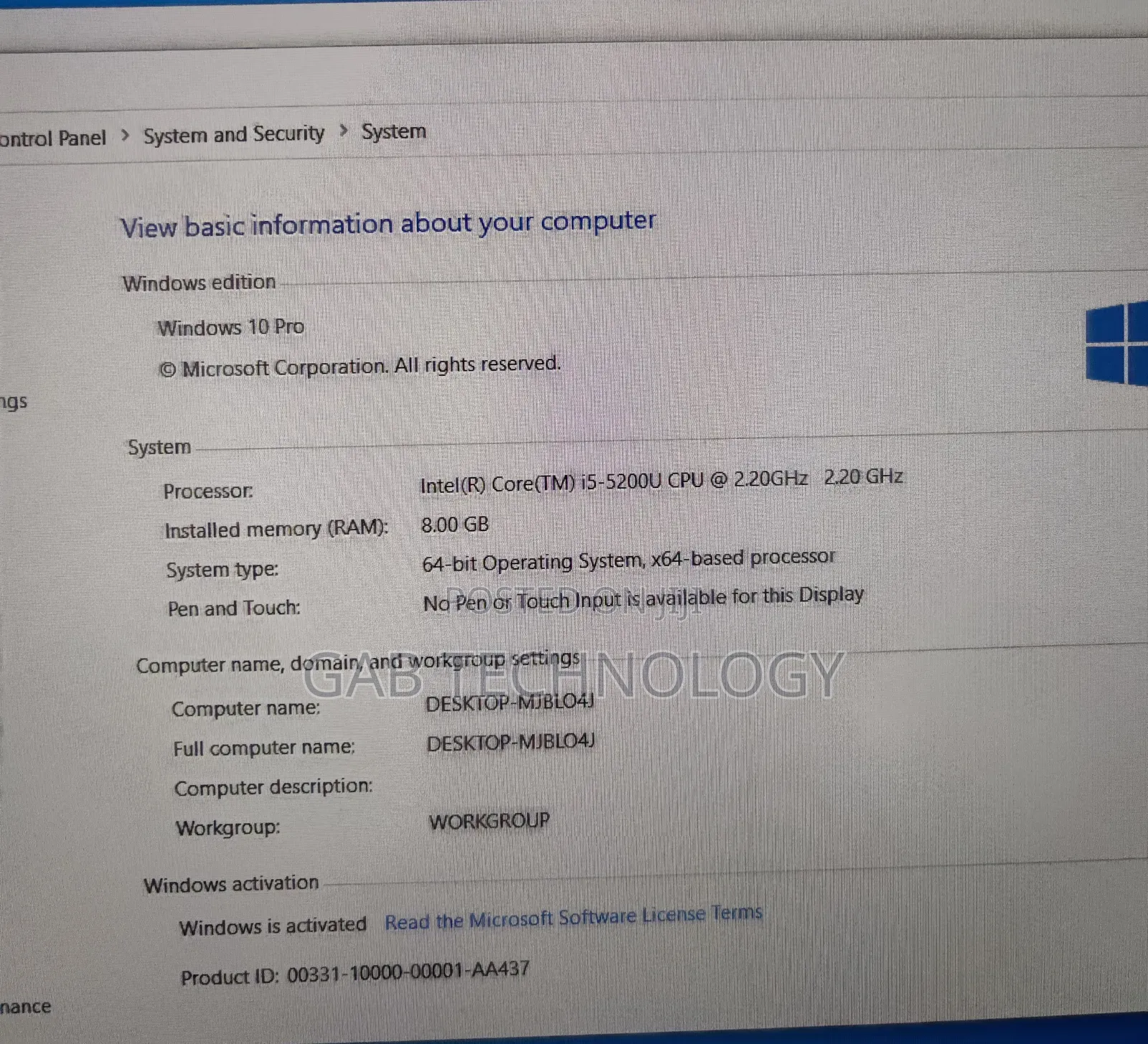 Laptop Dell Latitude 3550 8GB Intel Core I5 HDD 1T