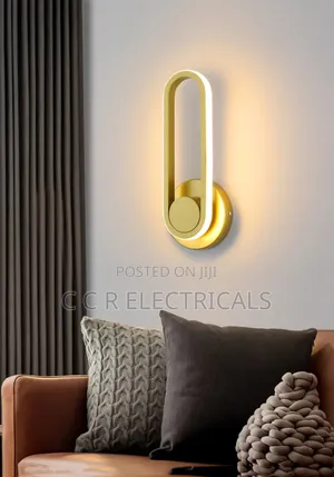 Gold Minimalist Led Wallbracket