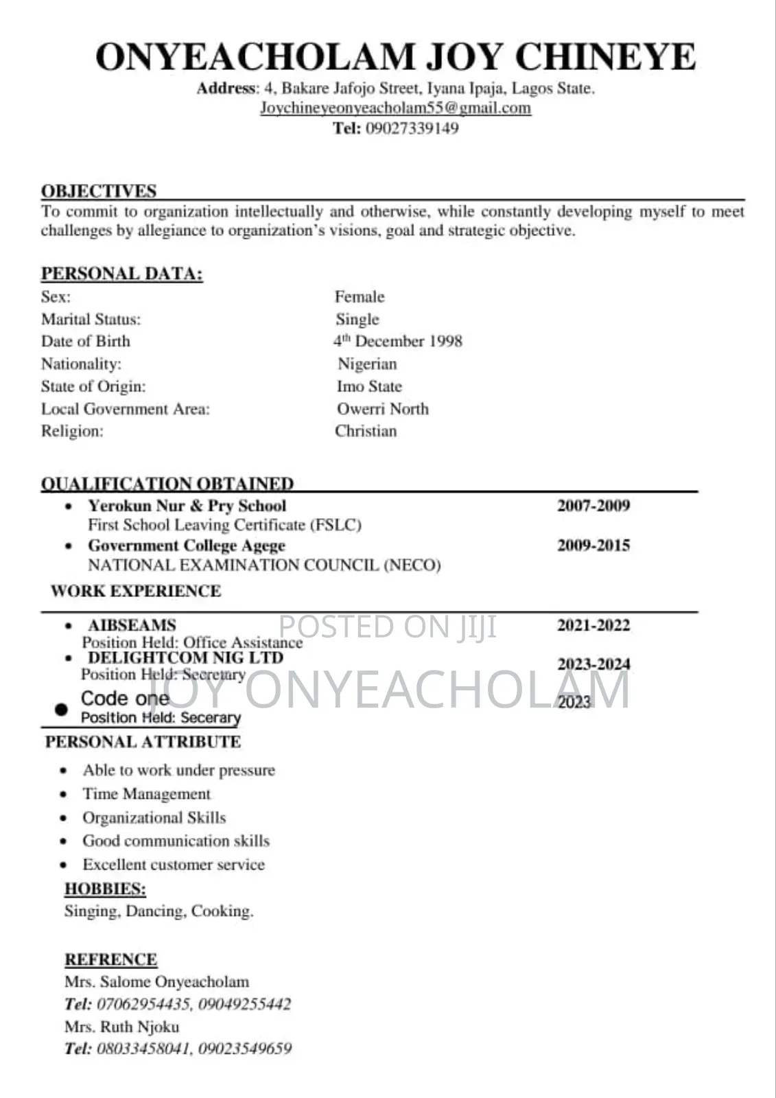 First Picture of My Cv