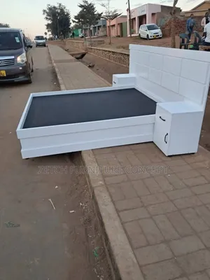 Standard 4x6 White Bedframe Cabinet