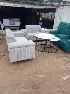Standard 7 Seaters Sofas With Marble Top Center Table