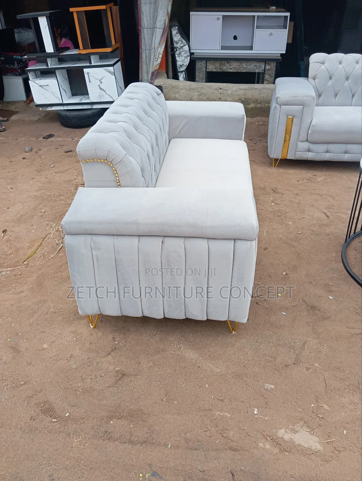 Standard 7 Seaters Sofas With Marble Top Center Table