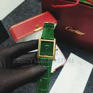 High Quality Luxury Cartier Leather Wristwatch