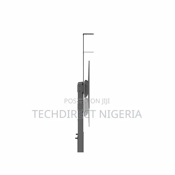 60"-100" Mobile Height-Adjustable Interactive Flat Panel and Tv Stand
