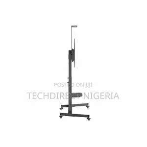 60"-100" Mobile Height-Adjustable Interactive Flat Panel and Tv Stand