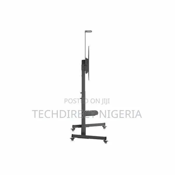 60"-100" Mobile Height-Adjustable Interactive Flat Panel and Tv Stand