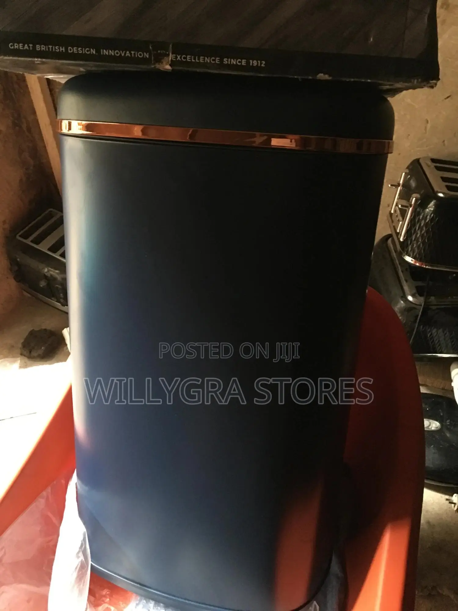 Tower 58l Square Sensor Bin - Blue