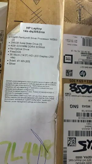 New Laptop HP 14S 4GB Intel Pentium SSD 256GB
