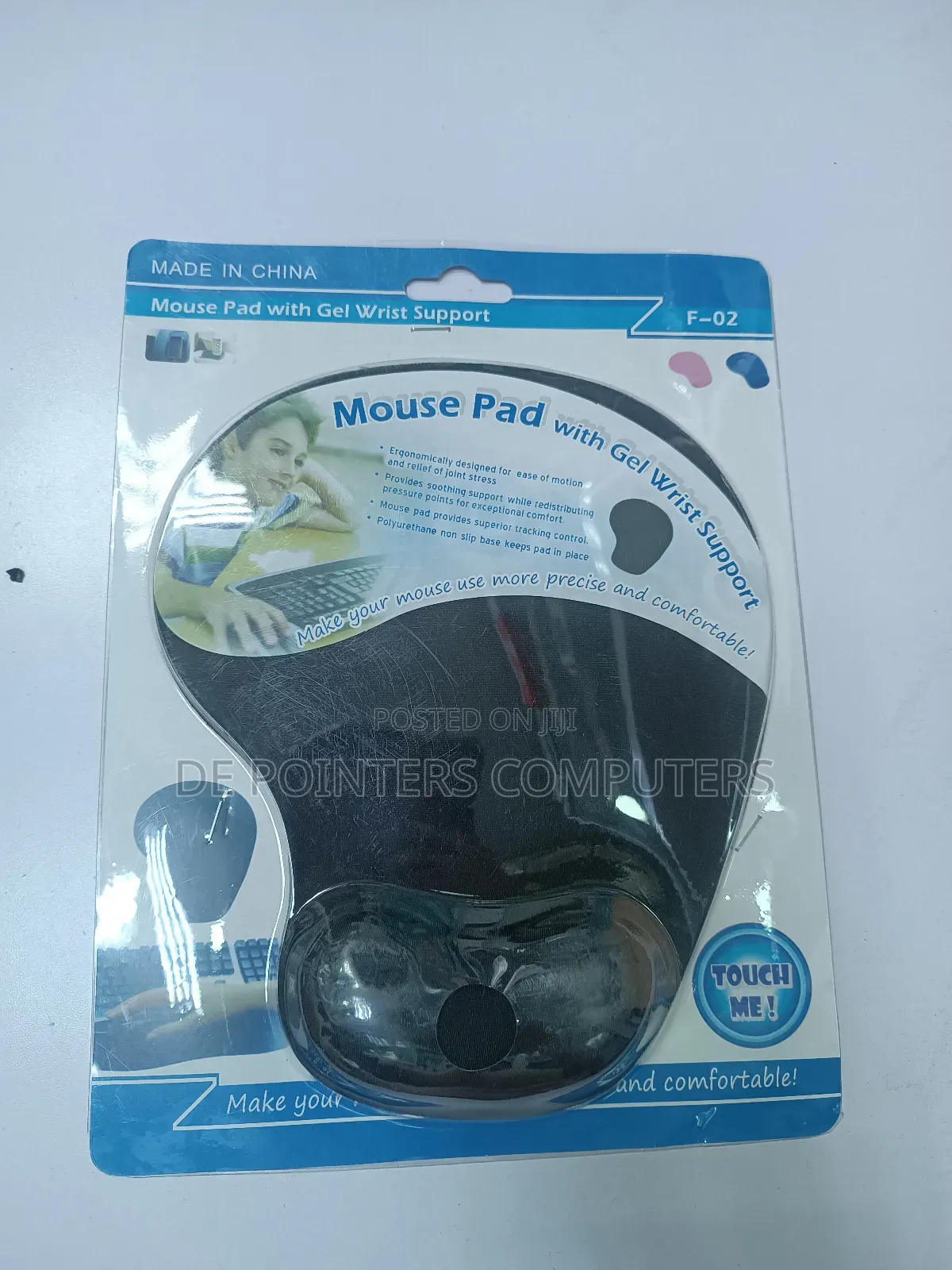 Mouse Pad With Gel Wrist Support