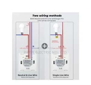 Tuya Wifi + Rf 4 Gang Smart Switch Black