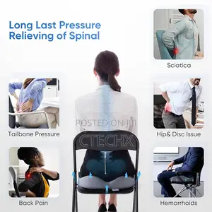 Office Chair Orthopaedic Cushion, Memory Foam for Tailbone Pain
