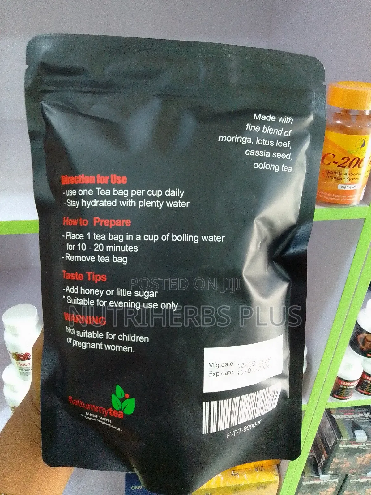 Flat Tummy Tea With Moringa: For Flat Tummy