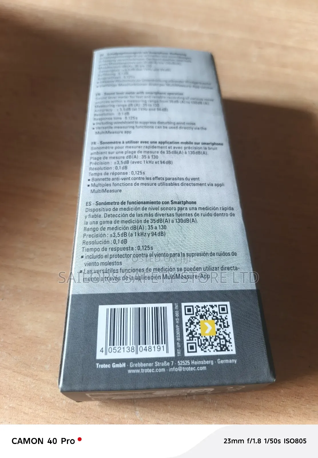 Sound Level Meter With Smartphone Operation