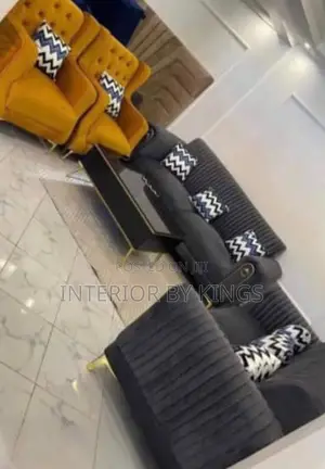 7seater Custom Made Fabric Sofa + Center Table Can Come in Colors