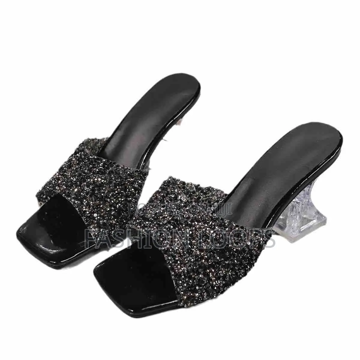 Transparent Rhinestones Heel