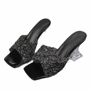 Transparent Rhinestones Heel