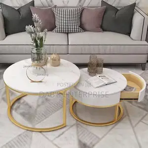 2 in 1 Marble Center Table