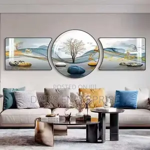 3 Pieces Crystal Acrylic Wall Frame
