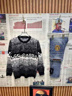 Premium Luxury Dolce Gabbana Combo Sweat Tops, Sizes M-3xl Jeans