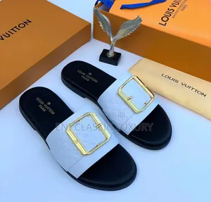 Pure Quality Luxury Men's Slippers Louis Vuitton Well Branded Package