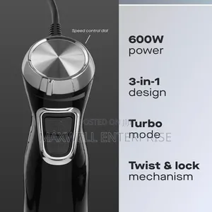 Daewoo 3in1 Hand Blender Set With Whisk, Chopper and Jug