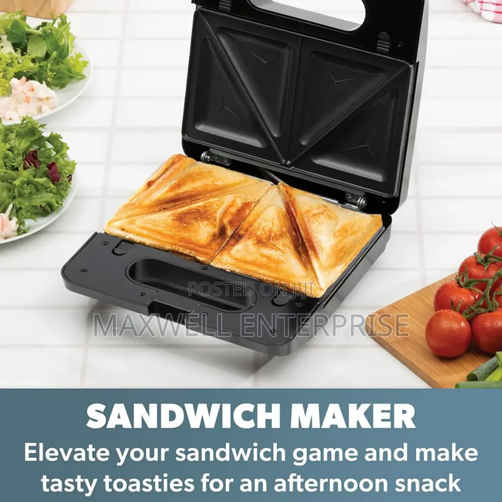 Daewoo 3-in-1 Snack Maker, Sandwich, Waffle Panini Press
