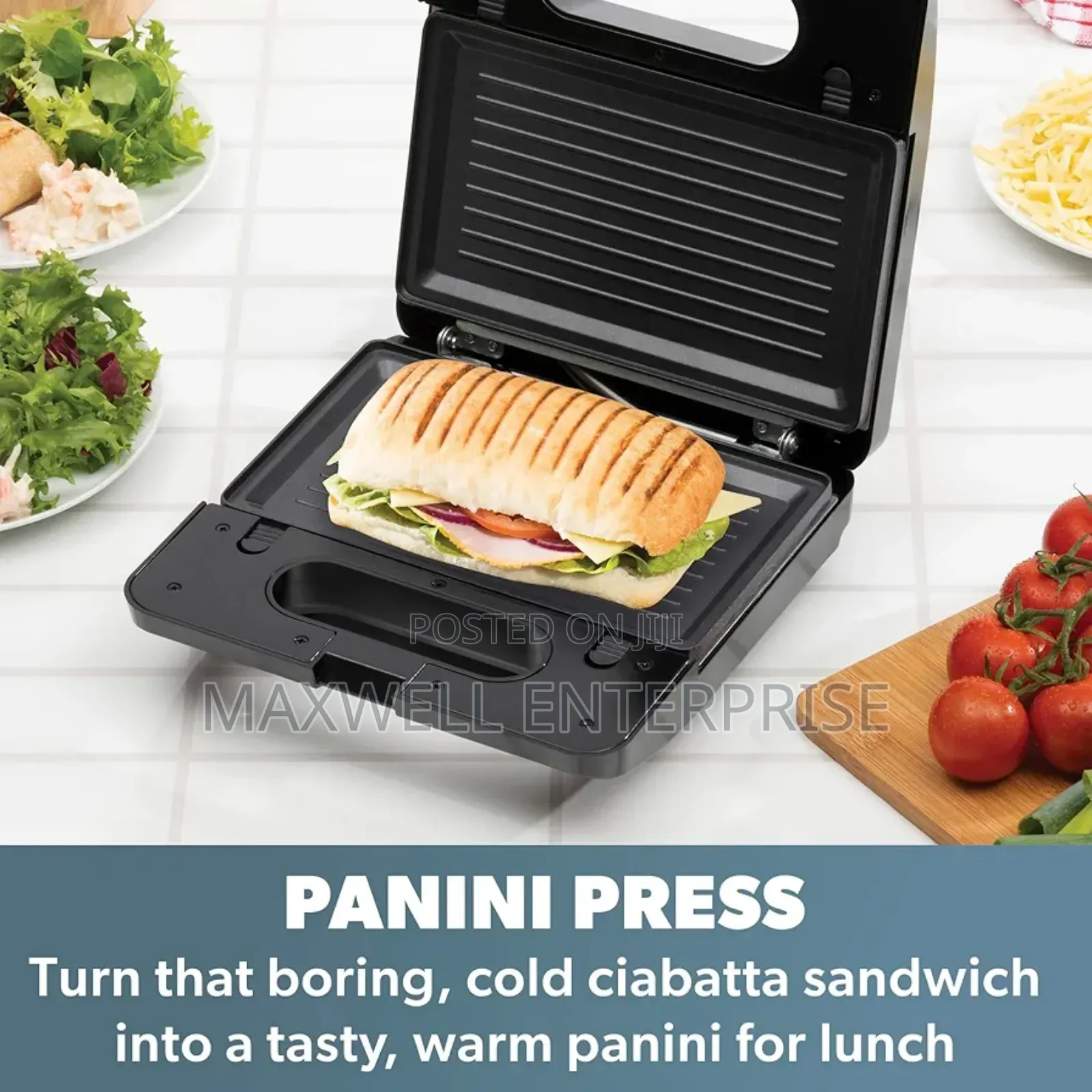 Daewoo 3-in-1 Snack Maker, Sandwich, Waffle Panini Press