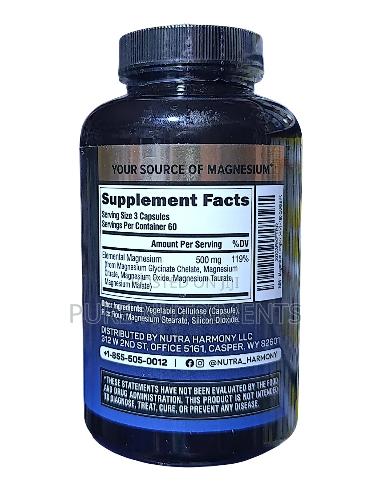 Magnesium Complex 500mg (Glycinate, Citrate, Oxide, Malate, Taurate)