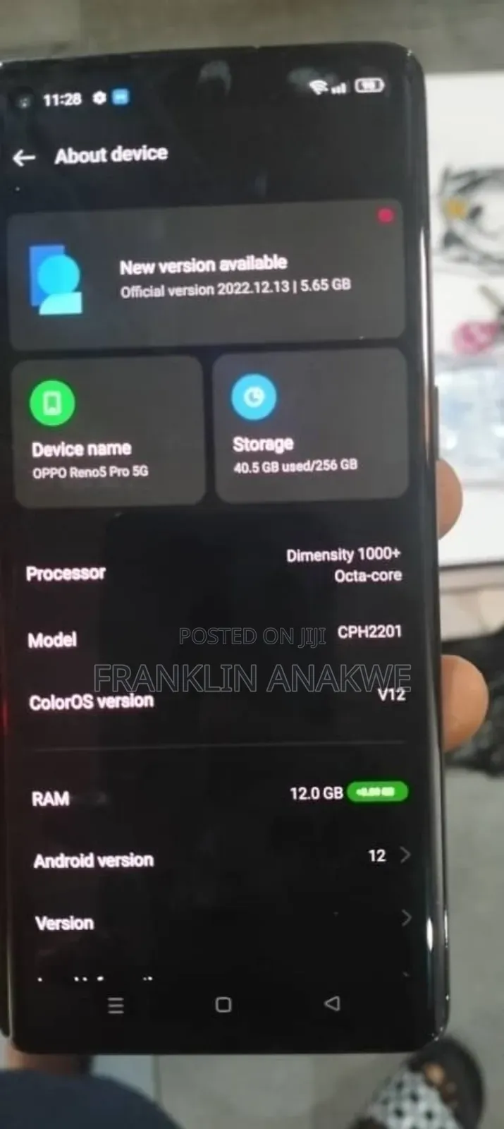 Oppo Reno5 Pro 5G 256 GB Black