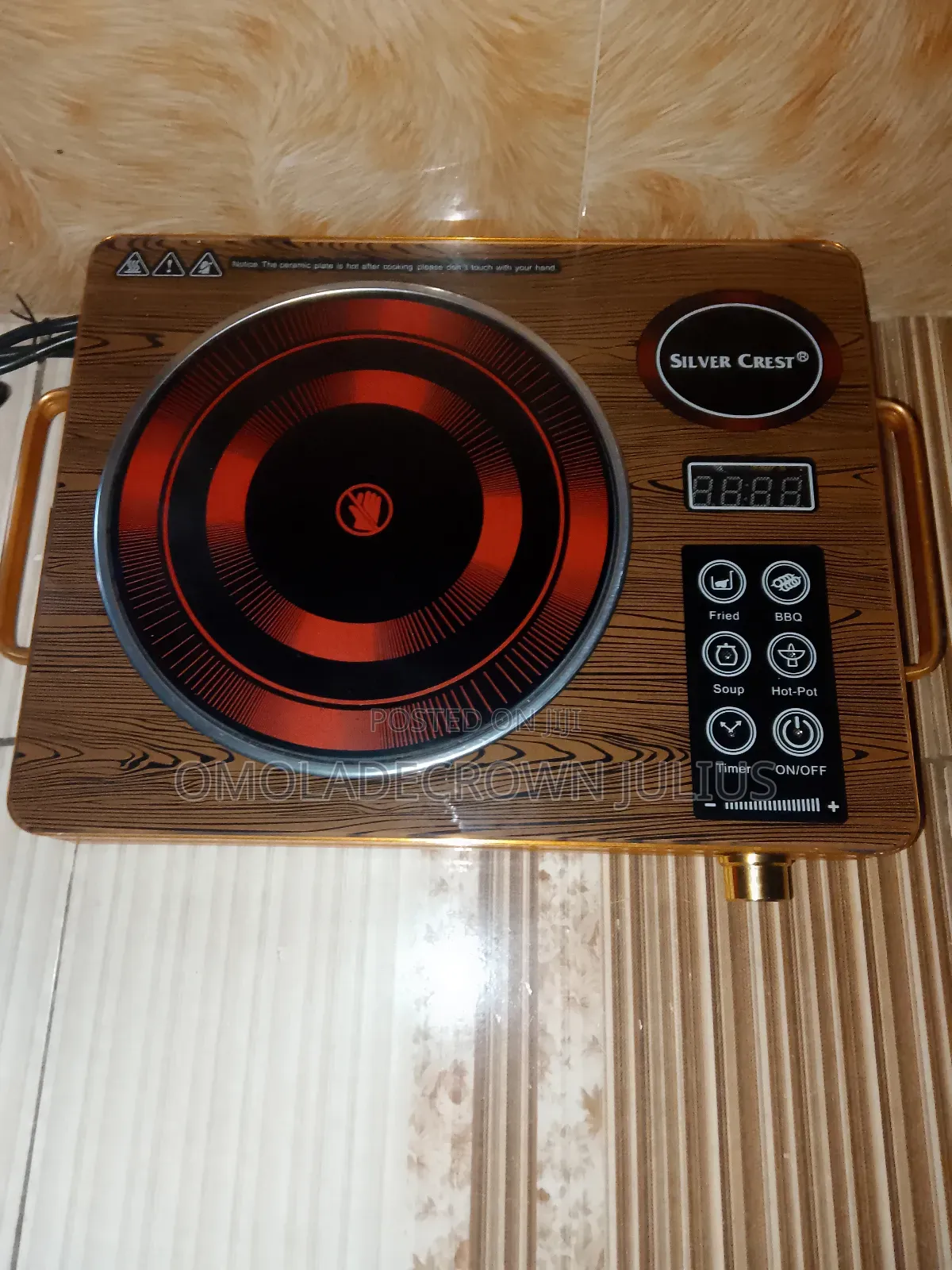 5000w Silver Crest Infrared, Electric Cooker