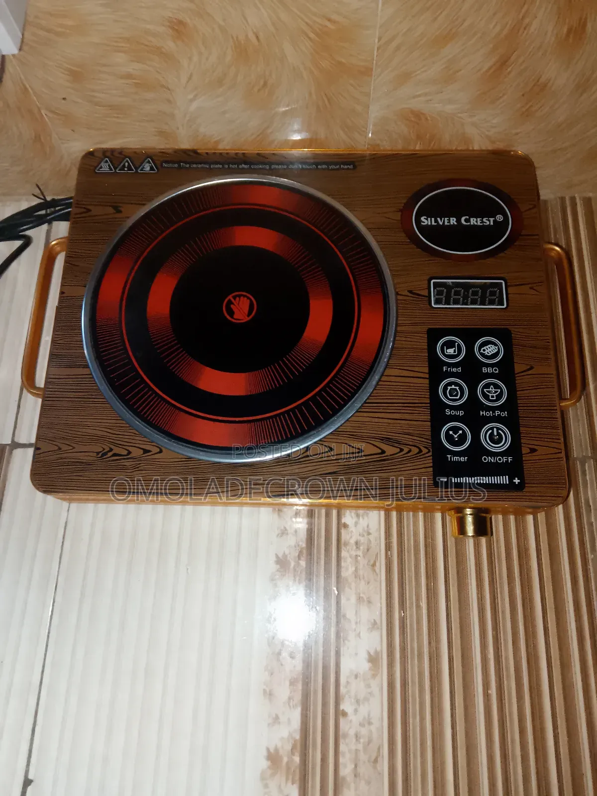 5000w Silver Crest Infrared, Electric Cooker