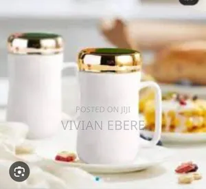 Ceramic Mug With Mirror Lid